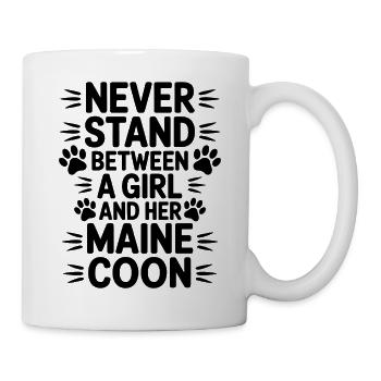 Maine Coon Drôle, cadeau Maine Coon - Mug blanc - blanc - Droite