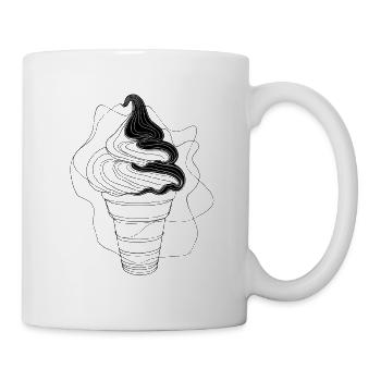 Eiswaffel Skizze - Mug - white - Right