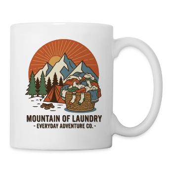 Mountain of Laundry – Outdoor Humor Berg Wäsche - Mug - white - Right