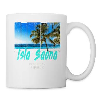 Isla Saona Dominican Republic Beach Souvenir - Mug - white - Right