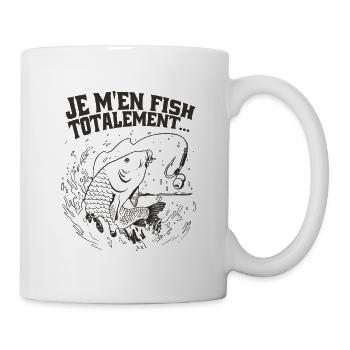 Je M’en Fish Totalement Humour Pêcheur - Mug blanc - blanc - Droite