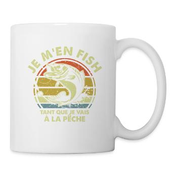 Je M’en Fish Totalement Humour Pêcheur - Mug blanc - blanc - Droite