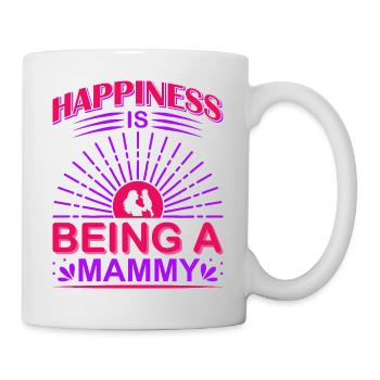 Happiness Is Being A Mammy Mothers Day Shirt - Mug - white - Right