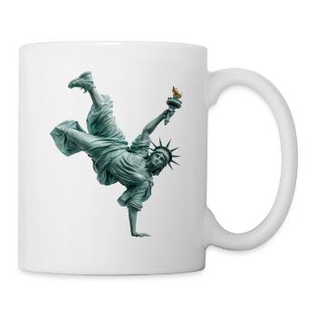 Breakdance de la Statue de la Liberté - Mug blanc - blanc - Droite