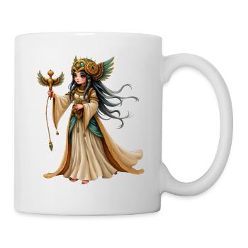 Goldgeflügelte Königin - Tasse - Weiß - Rechts
