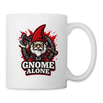 Böser Gnom, Dunkler Gnom, Goth-gnom, Lustiger Gnom - Tasse - Weiß - Rechts