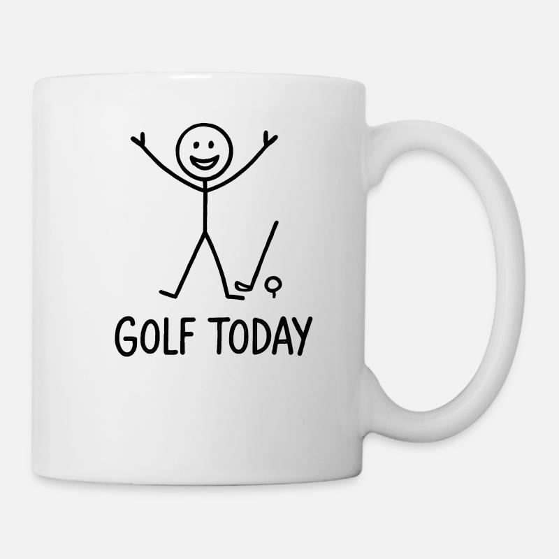 Golf Today Golfer Humour Idée cadeau Golfer - Mug blanc - blanc
