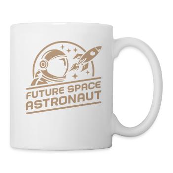 Future Space Astronaut Retro Weltraum Abenteuer - Tasse - Weiß - Rechts