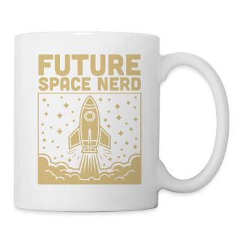 Futur lancement de fusée spatiale pour passionnés de l’espace - Mug blanc - blanc - Droite