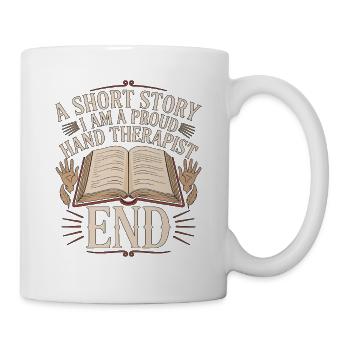 Thérapeute de la main : une histoire courte : rééducation du poignet - Mug blanc - blanc - Droite