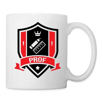 Akademisches Wappen Professor Couronne - Tasse - Weiß - Rechts