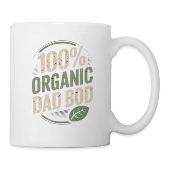 Corps de papa 100 % bio - Cadeau de papa drôle - Mug blanc - blanc - Droite