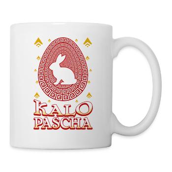 Kalo Pascha Frohes Ostern Griechisches Ostern - Tasse - Weiß - Rechts