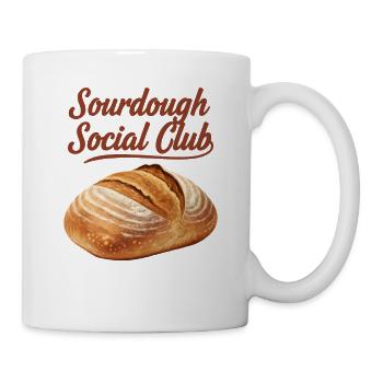 Pain au Pain du Club Social Sourdough Bread Baker Local - Mug blanc - blanc - Droite