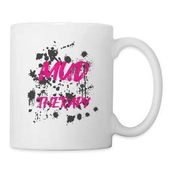 Mud is my therapy Schlammlauf Mud Run Muddy Race - Mug - white - Right