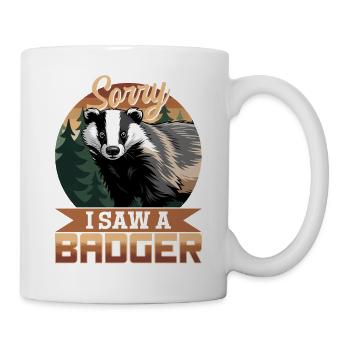 Funny Animal Badger - Mug - white - Right