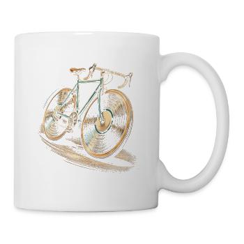 Vinyl Collectible Record Collector Vinyl Records Bicycle - Mug - white - Right