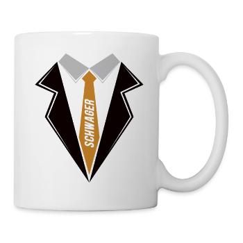 Schwager Schwäger Schwippschwager Bruder - Tasse - Weiß - Rechts
