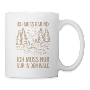 Jagd Jagen Waidmann Jäger - Tasse - Weiß - Rechts