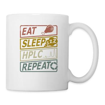 HPLC Performance Chromatography Retro Sleep Repeat - Mug - white - Right