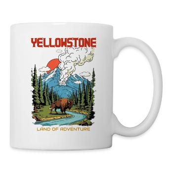 Yellowstone National Park Land Of Adventure - Mug - white - Right