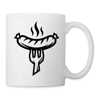 Wurst Bratwurst - Tasse - Weiß - Rechts