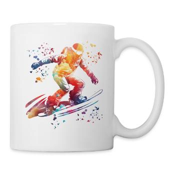 Snowboarder Snowboarding Snowboard - Tasse - Weiß - Rechts
