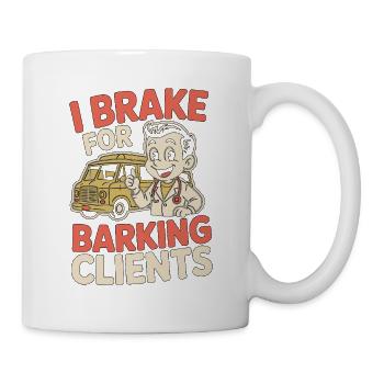 Vétérinaire mobile Je me mets en pause pour une clinique vétérinaire de Barkking - Mug blanc - blanc - Droite