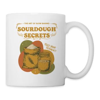 Pâtissier de levain Secrets pour la cuisson du pain au levain - Mug blanc - blanc - Droite
