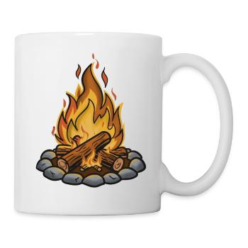 Exposition du feu de camp Confort n°2 - Mug blanc - blanc - Droite