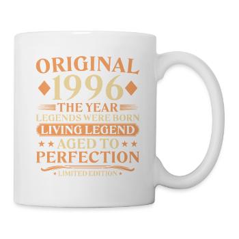 Legende 1996 – 30. Geburtstag Original Vintage - Tasse - Weiß - Rechts