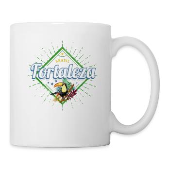 Fortaleza Brasilien Tukan Retro Ceará Souvenir - Tasse - Weiß - Rechts