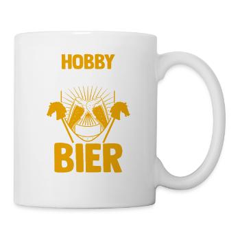Bier Pferd Hobby Horsing - Tasse - Weiß - Rechts