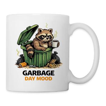 Raccoon in a Trash Can Mood - Mug - white - Right