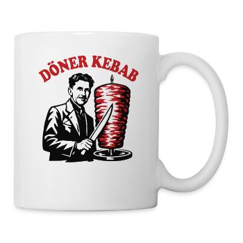 Döner Kebab - Orwell - Fast Food - Tasse - Weiß - Rechts