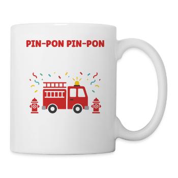13 ans Anniversaire Camion Pompier - Mug blanc - blanc - Droite