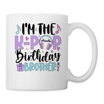 Je suis le frère d’anniversaire de K Pop - Mug blanc - blanc - Droite