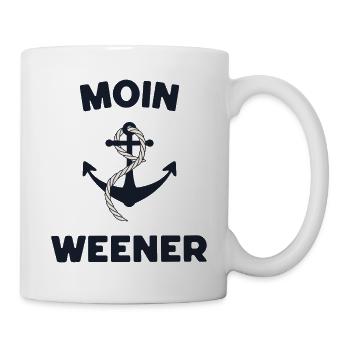 Moin Weener – Conception d’ancres maritimes - Mug blanc - blanc - Droite