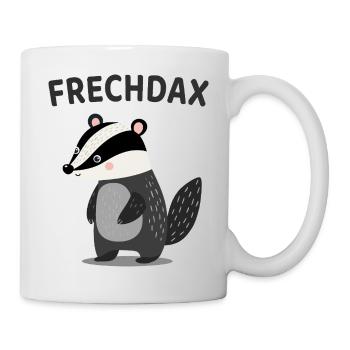 Frechdax Lustiger Dachs Wortspiel - Tasse - Weiß - Rechts