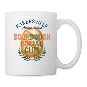 Sourdough Social Club Brotbacker-Bäcker-Ära - Tasse - Weiß - Rechts
