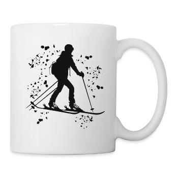 Alpine skier Winter sports Ski touring - Mug - white - Right