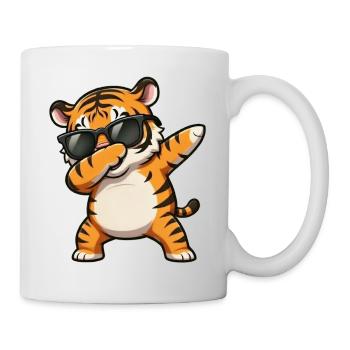 Dabbing Tiger - Tasse - Weiß - Rechts