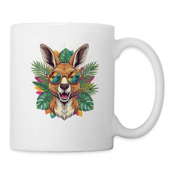 Kangaroo Sunglasses Feeling - Mug - white - Right