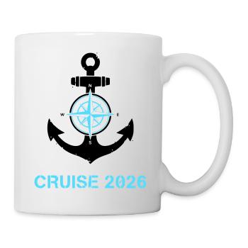 Anchor Compass Cruise 2026 Logo - Mug - white - Right