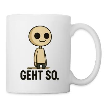 Geht so Cartoon Minimal - Tasse - Weiß - Rechts