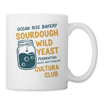 Pain au levain Baking Baking Baker Culture de levure sauvage - Mug blanc - blanc - Droite