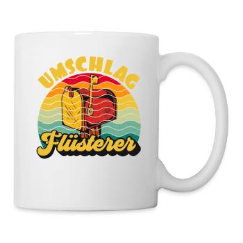 Briefträger UMSCHLAG FLÜTERER LUSTIG - Tasse - Weiß - Rechts