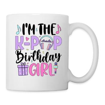 Je suis la fille d’anniversaire de K Pop - Mug blanc - blanc - Droite