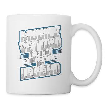 Vétérinaire mobile Papa L’idole La Clinique vétérinaire The Myth - Mug blanc - blanc - Droite