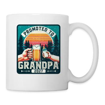 Grandpa-to-be 2027 loading future grandfather - Mug - white - Right